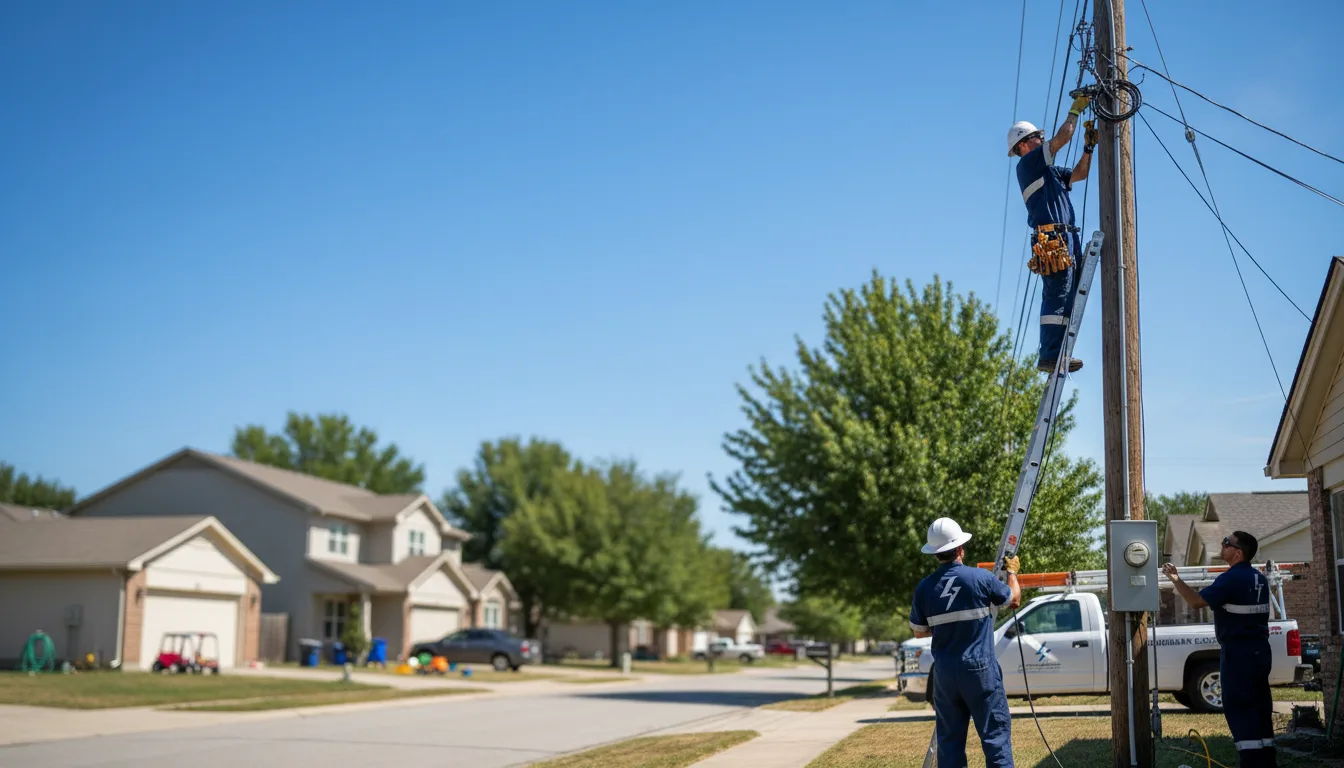 Residential electrician providing installation services in Eton, GA